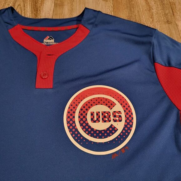 Majestic Chicago Cubs Cool Base Custom Jersey "AUSTIN 20" Made Shirt Mens Large - Picture 2 of 8